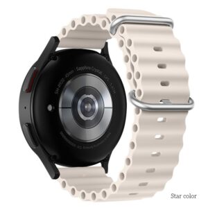 Hoco WH01 Flexible series marine double buckle silicone watchband(20mm) star color
