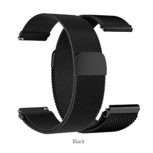 Hoco WH02 Simple beauty series milanese magnetic steel strip watchband(20mm) silver