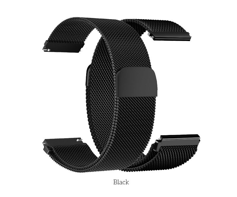 Hoco WH02 Simple beauty series milanese magnetic steel strip watchband(20mm) silver