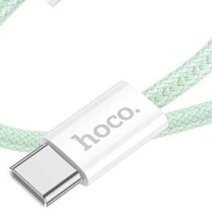 Hoco X104 Source 60W charging data cable Type-C to Type-C(L=2M) green