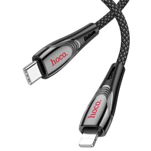 Hoco U133 Monte PD charging data cable iP black
