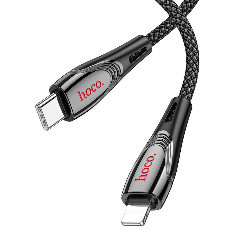 Hoco U133 Monte PD charging data cable iP black