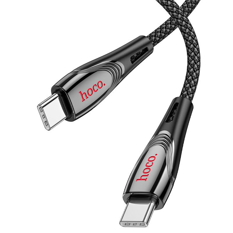 Hoco U133 Monte 60W charging data cable Type-C to Type-C black - imagine 2