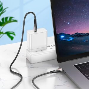 Hoco U133 Monte 60W charging data cable Type-C to Type-C black