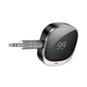 Hoco E80 Travel car AUX BT receiver black