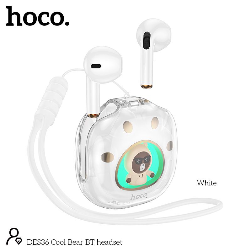 Hoco DES36 Cool Bear BT headset khaki - imagine 3
