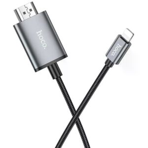 Hoco UA27 HD on-screen cable iP to HDTV metal gray