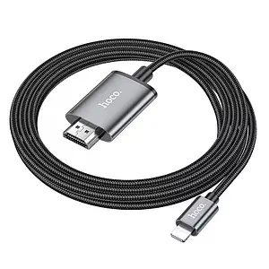 Hoco UA27 HD on-screen cable Type-C to HDTV metal gray