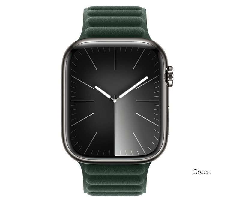Hoco AS100 Woven fabric magnetic watchband for iWatch(38/40/41mm) green