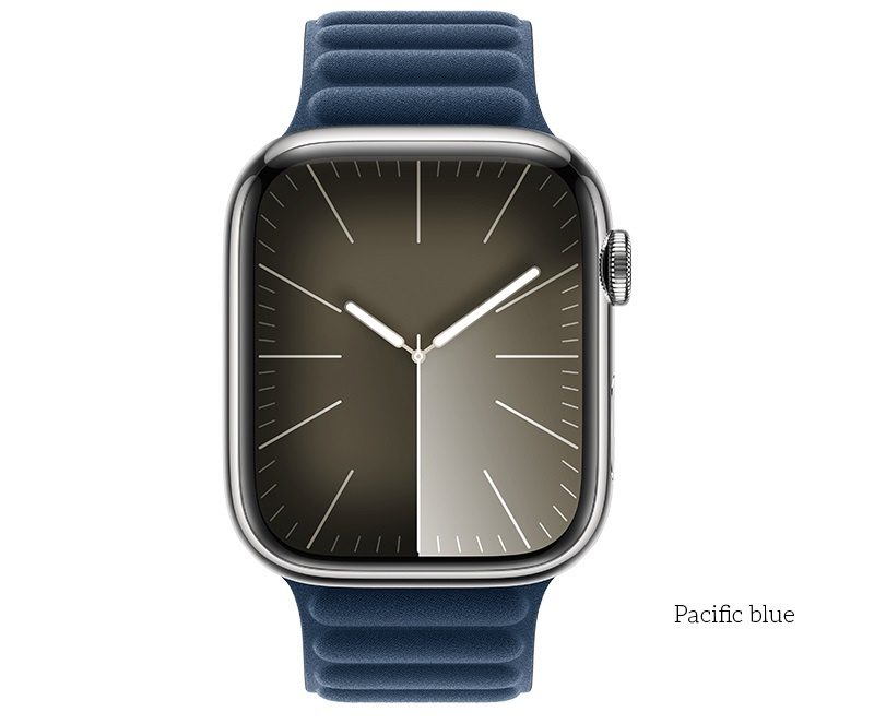 Hoco AS100 Woven fabric magnetic watchband for iWatch(38/40/41mm) pacific blue