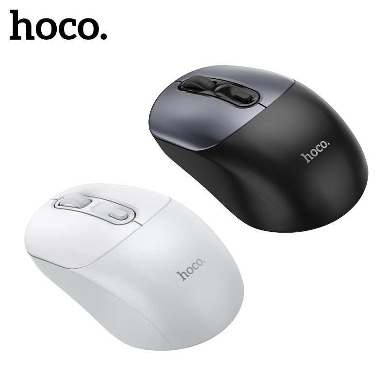 Hoco GM28 2.4G business wireless mouse black metal gray - imagine 4