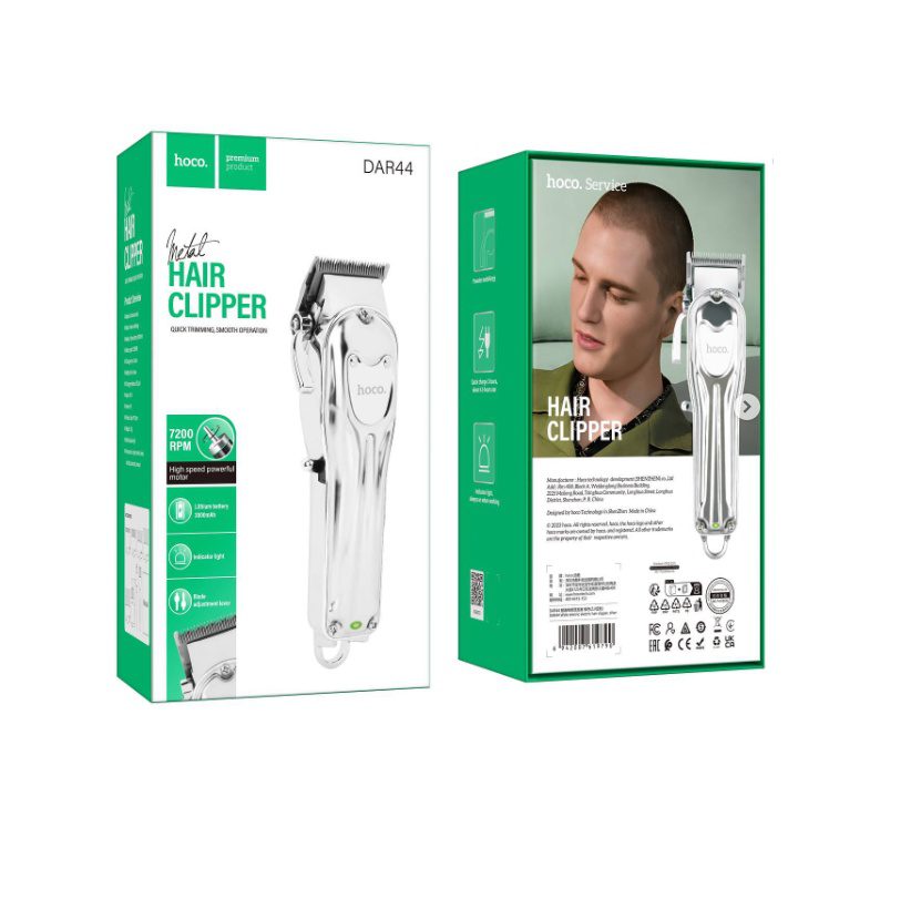 Hoco DAR44 Wide electric electric hair clipper silver - imagine 3