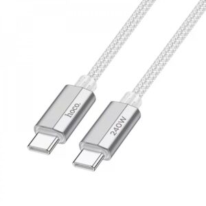 Hoco U134 Primero 240W charging data cable Type-C to Type-C(L=1.8M) gray