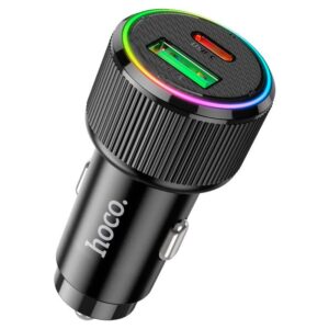 Hoco NZ14A Guerrero PD20W+QC3.0 car charger black