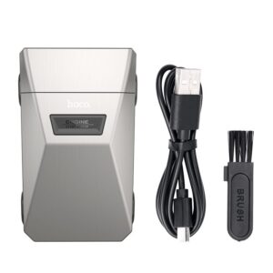 Hoco HP31 zinc alloy double-razor shaver metal gray