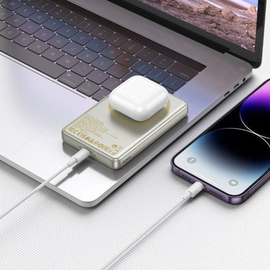 Hoco Q26A Joy PD20W magnetic fast charging power bank(10000mAh) metal gray - imagine 2