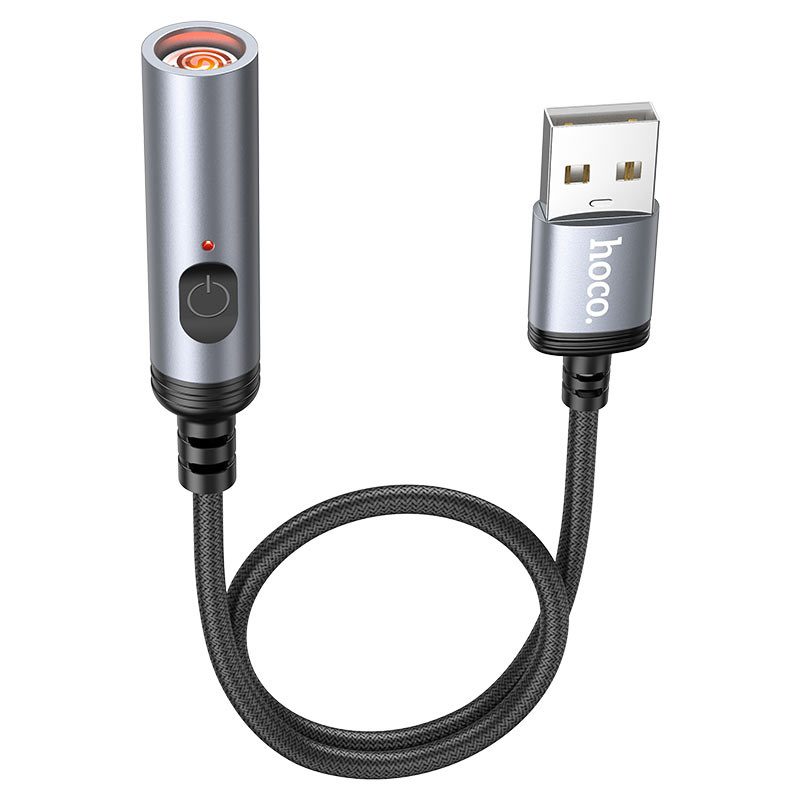 Hoco UA30 USB mini cigarette lighter black