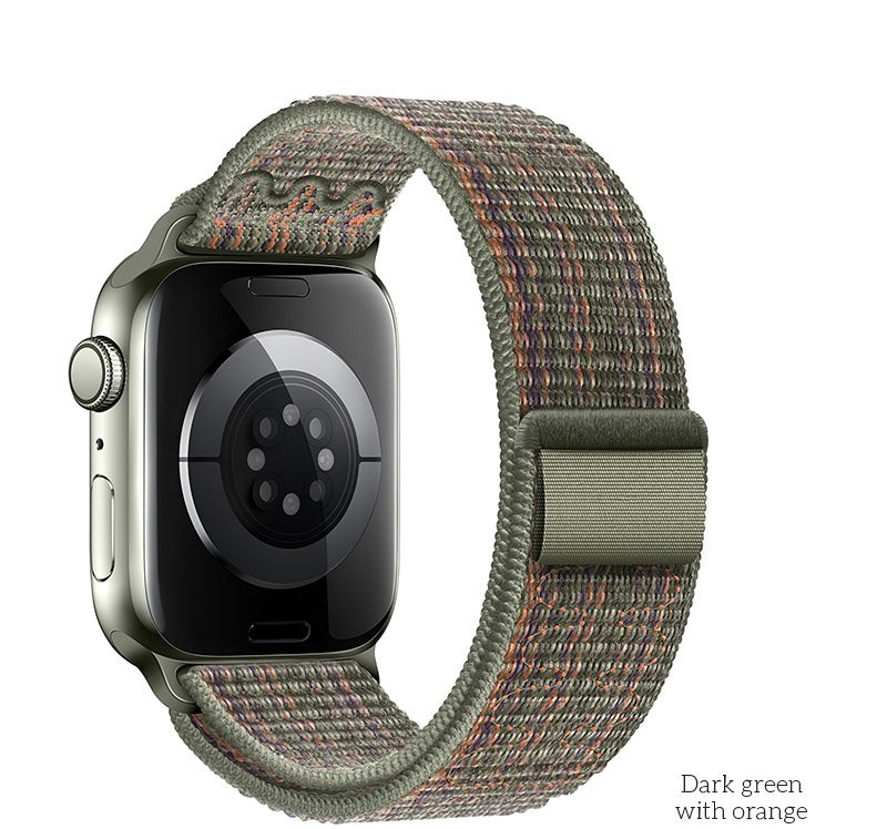 Hoco iWatch WA25 Original series nylon strap(42/44/45/49mm) black and blue - imagine 3