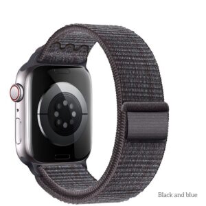 Hoco iWatch WA25 Original series nylon strap(42/44/45/49mm) black and blue