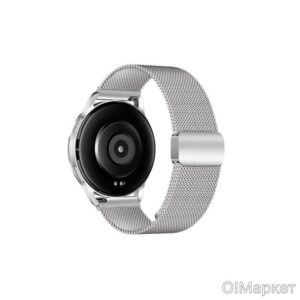 Hoco WH07 May series two-section double magnetic buckle milanese strap(20mm) silver