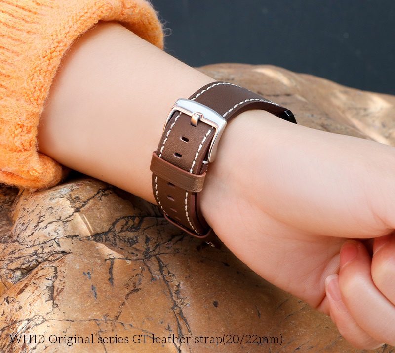 Hoco WH10 Original series GT leather strap(22mm) coffee - imagine 4