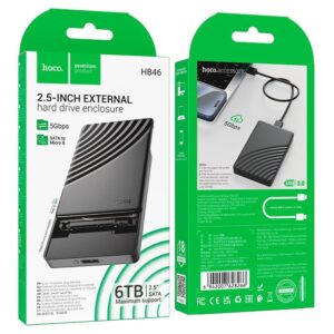 Hoco HB46 USB3.0 2.5-inch SATA hard drive enclosure black