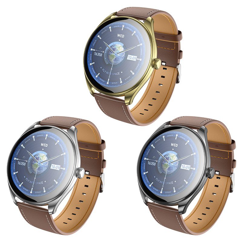 Hoco Y22 AMOLED Smart sports watch(call version) black - imagine 2