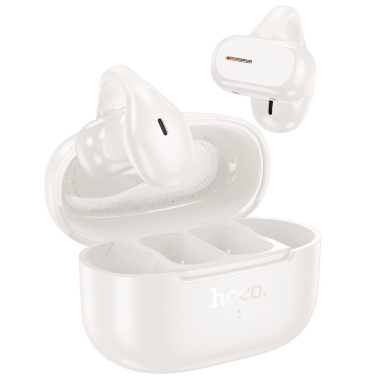Hoco EA9 Clear sound clip-on true wireless BT headset milky white
