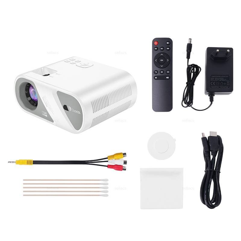 Hoco DT1 wireless projector(720P same screen version)(EU) white - imagine 5