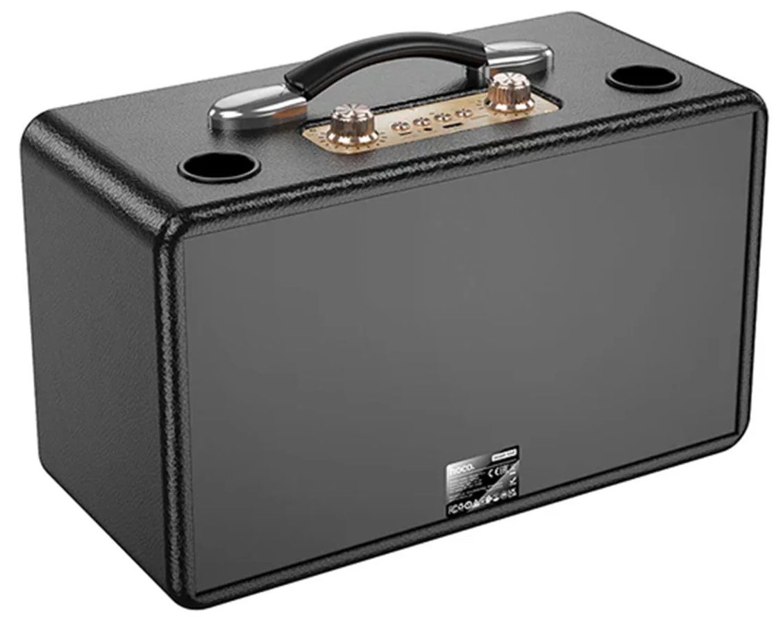 Hoco HA8 Ave wireless dual-mic outdoor BT speaker black - imagine 5