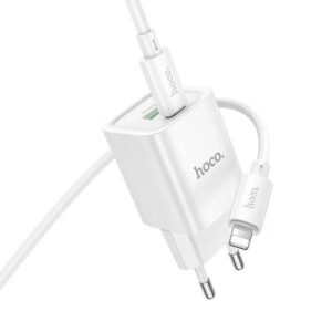 Hoco C149A Charm PD30W+QC3.0 charger set(C to iP)(EU) white