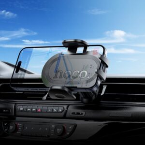 Hoco H53 Brusco ultra-thin push-type car holder(air outlet) black