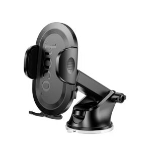 Hoco H54 Brusco ultra-thin push-type car holder(center console) black