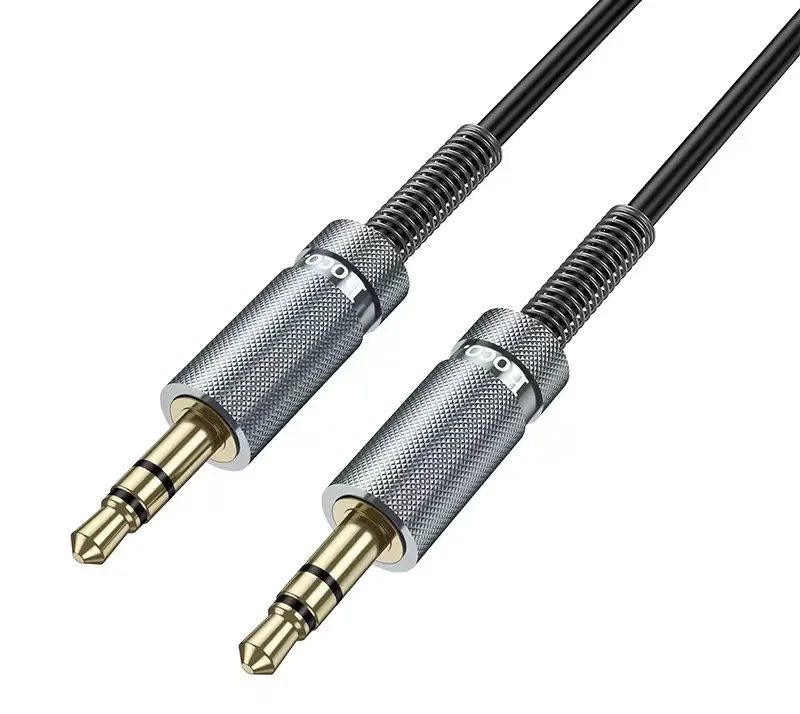 Hoco UPA31 Cindy spring audio cable AUX black - imagine 2