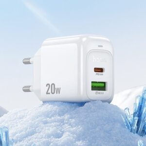 Hoco CS54A Surplus PD20W+QC3.0 charger(EU) white