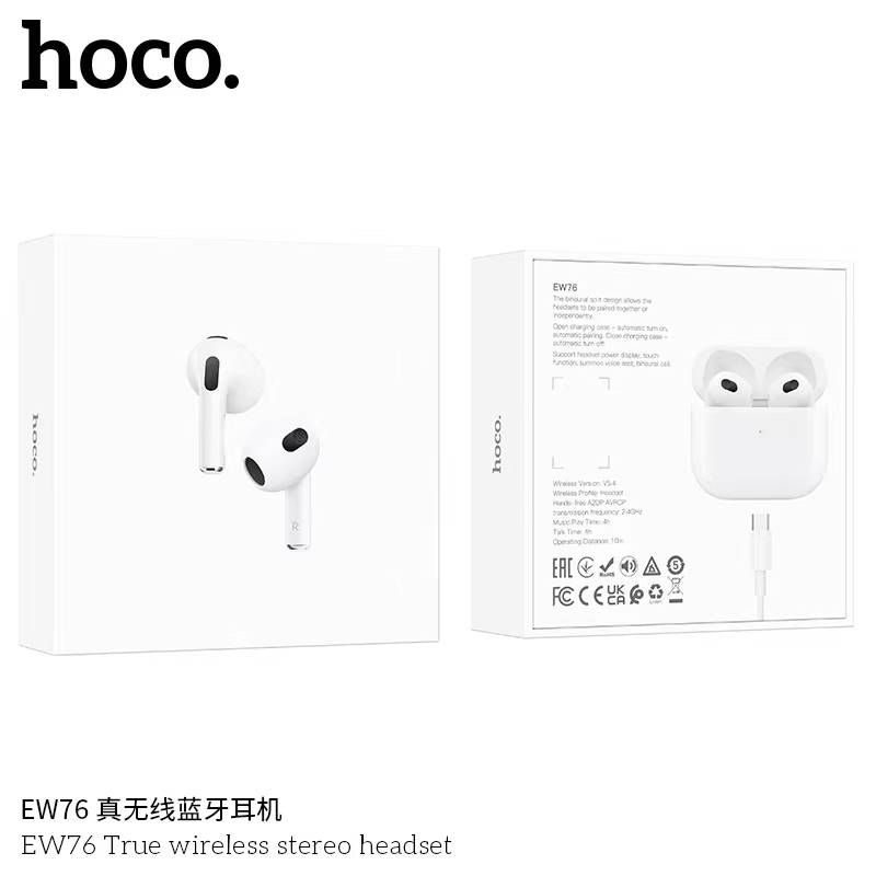 Hoco EW76 True wireless stereo headset white - imagine 4