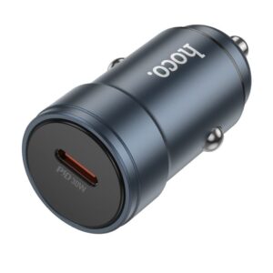 Hoco Z57 Glorious single-port PD30W car charger metal gray