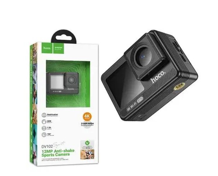 Hoco DV102 4K anti-shake sports camera black - imagine 4