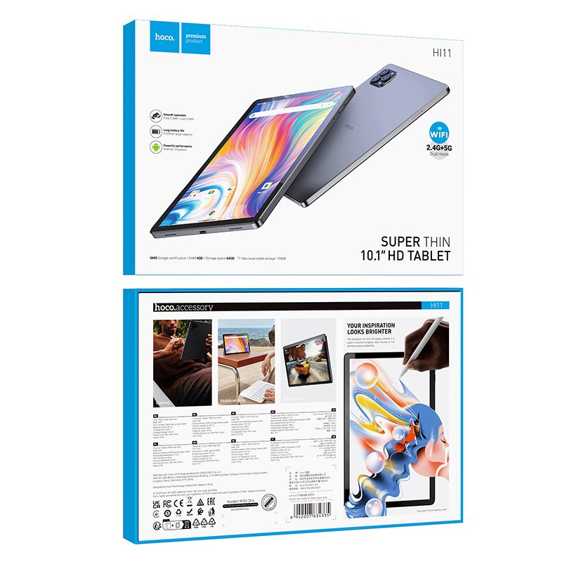 Hoco HI11 10.1-inch tablet PC deep space gray - imagine 4