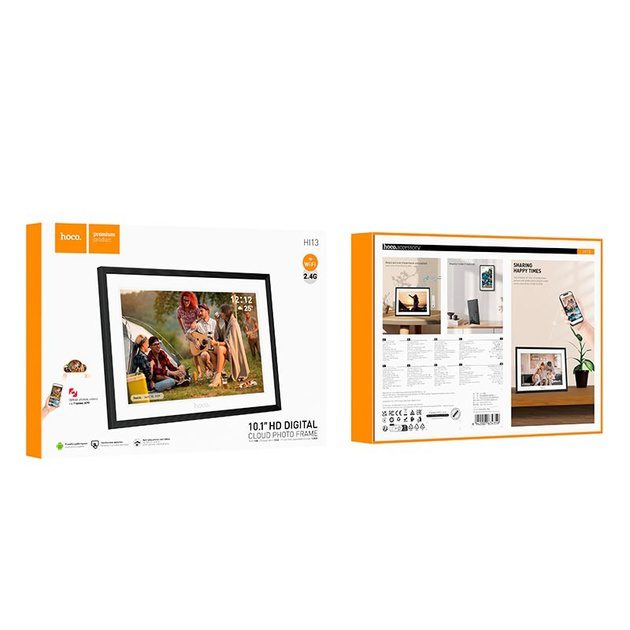 Hoco HI13 10.1 inch digital cloud photo frame black - imagine 5