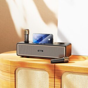 Hoco BS63 Graceful wireless dual-mic BT speaker black