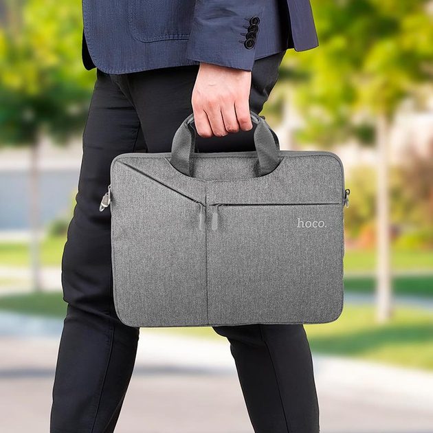 Hoco GT4 Delight series portable laptop bag(15.6 inches) deep space gray - imagine 2