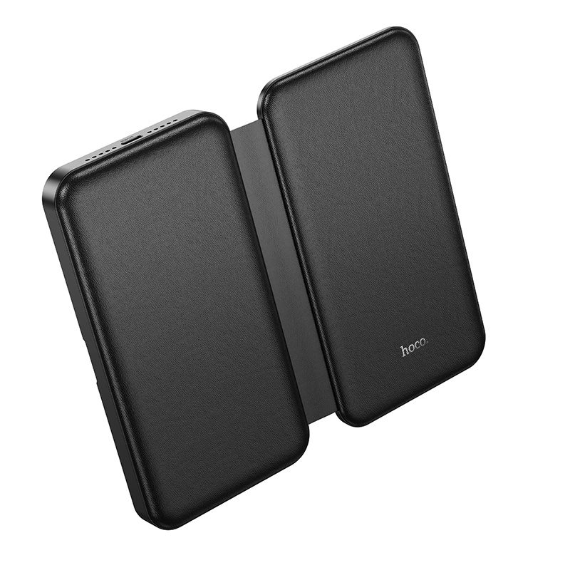 Hoco CQ13 Triumph 3-in-1 travel folding wireless fast charger black - imagine 5