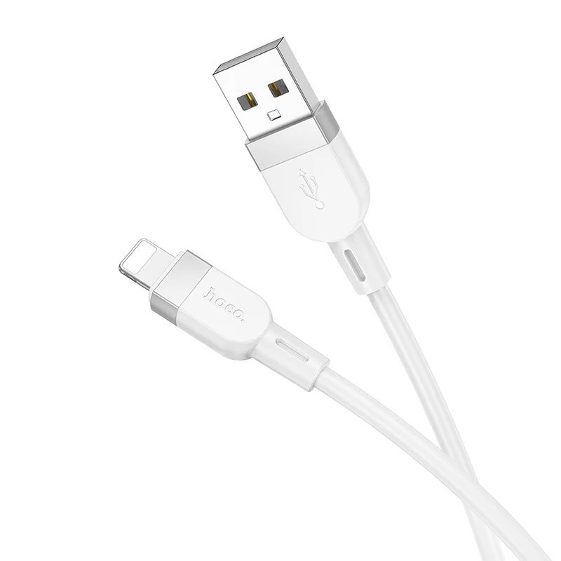 Hoco X109 Energy silicone charging data cable iP(L=1M) white