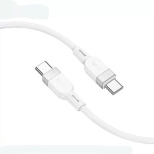 Hoco X109 Energy 60W silicone charging data cable C to C(L=1M) white