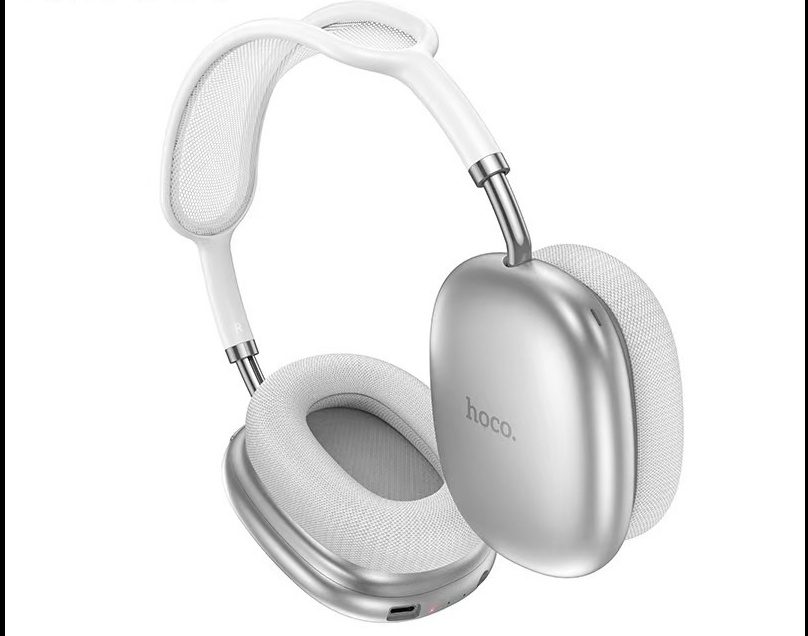 Hoco W55 Plus Happiness ANC noise reduction BT headphones silver