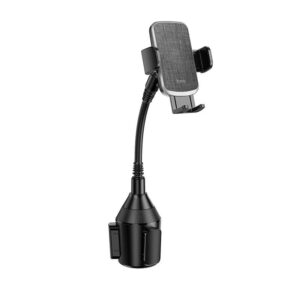 Hoco H63 Utmost push-type car mount(cup holder) black