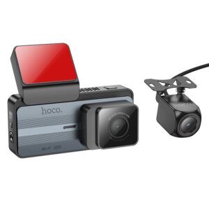 Hoco DV12 driving recorder 2K display GPS(with rear camera) silvery gray