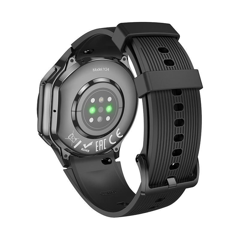 Hoco Y24 AMOLED Smart sports watch(call version) black - imagine 2