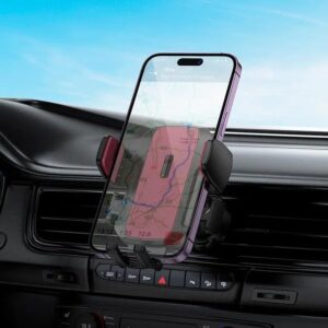 Hoco H64 Gamble one-button car holder(air outlet) black